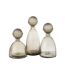 Vase Bouteille Bouchon en Verre Yoko 43cm Grège-3