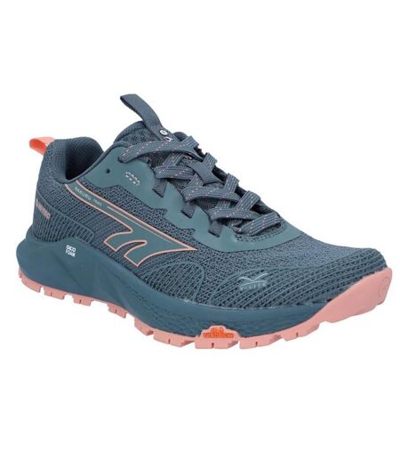 Baskets Geo Nakuru Femme Gris Bleu Foncé Corail Hi-Tec