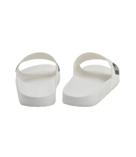 Claquettes Motif/style Logo Bay Adulte Blanc Boss
