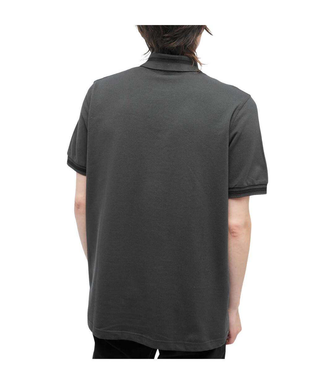 Polo Motif/style Rayure Contrastée Sur Bord Homme Vert Fluo Fred Perry-3