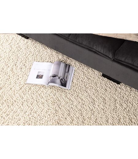 Tapis Déco en Laine Jajru 200x300cm Blanc