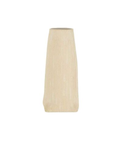 Paris Prix - Vase Long Design En Céramique maria 29cm Blanc