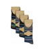 12 Pack Mens Non Elastic Striped Soft Breathable Bamboo Socks-2