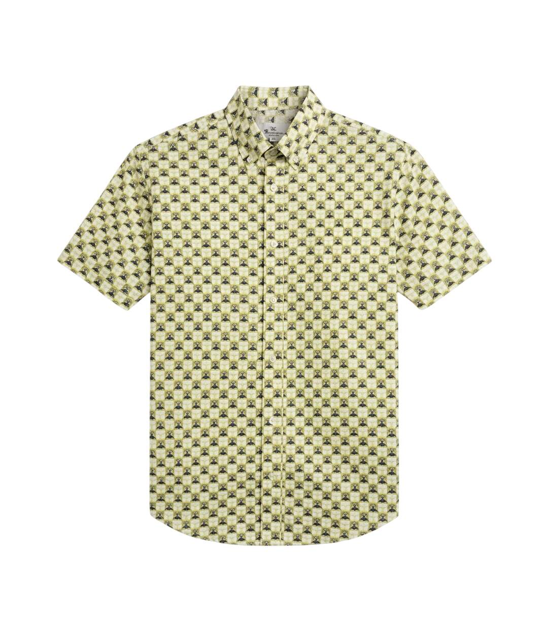 Chemise Motif/style Imprimé Géométrique Rétro Homme Sage Ben Sherman-2