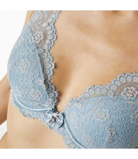 Soutien-gorge coques bleu Tendre Passion