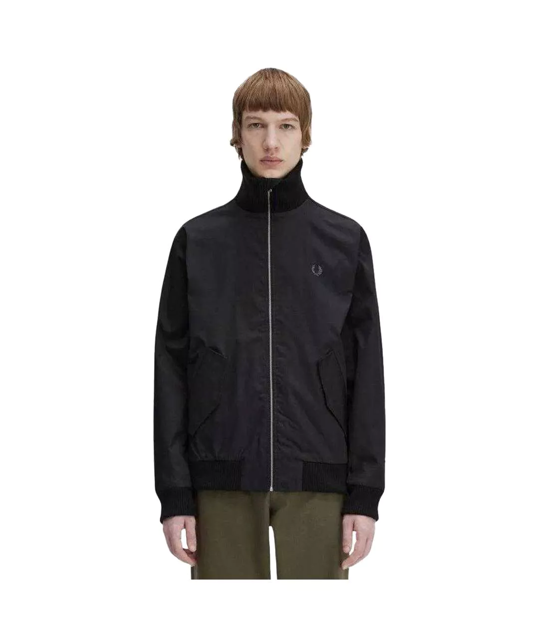 Blouson Aviateur Tennis Homme Noir Fred Perry-1