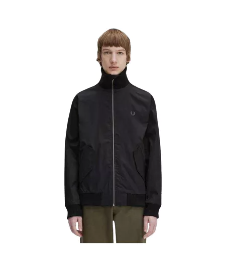 Blouson Aviateur Tennis Homme Noir Fred Perry
