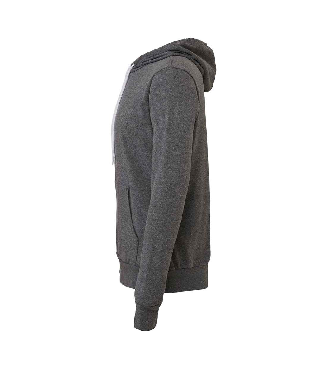 Unisex Adult Polycotton Pullover Hoodie Deep Heather Bella + Canvas-3