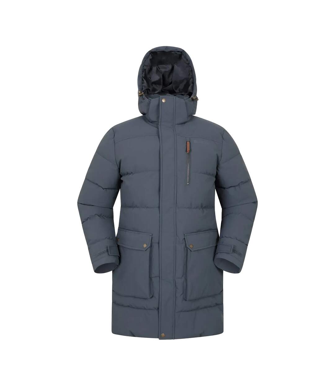 Parka Motif/style Long Digby Homme Bleu Marine Mountain Warehouse-2