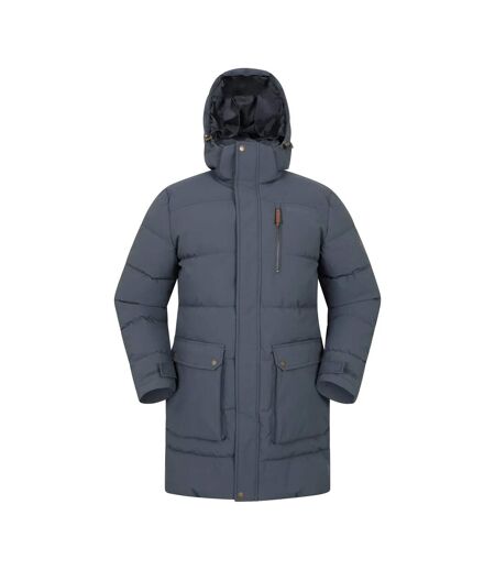 Parka Motif/style Long Digby Homme Bleu Marine Mountain Warehouse