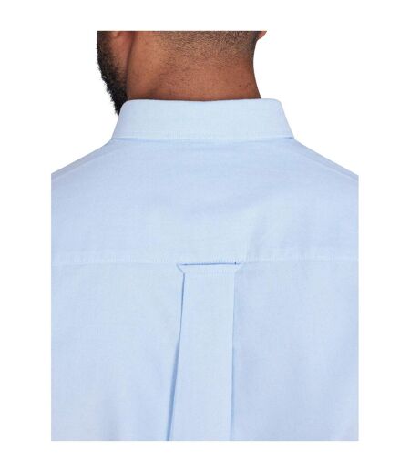 Mens oxford lightweight short-sleeved shirt sky blue Raging Bull