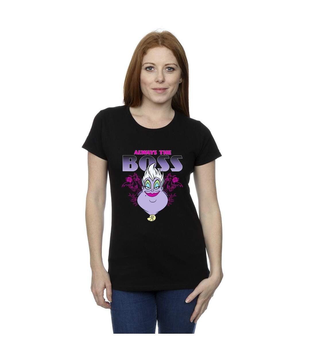 Disney T-shirt en coton Femme/Ladies The Little Mermaid Ursula Mum Is The Boss (Noir) - UTBI44539-2