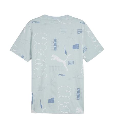 T-Shirt bleu homme puma classics - l