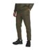 Mens Icon Fleece Tapered Joggers Green Black Under Armour-1