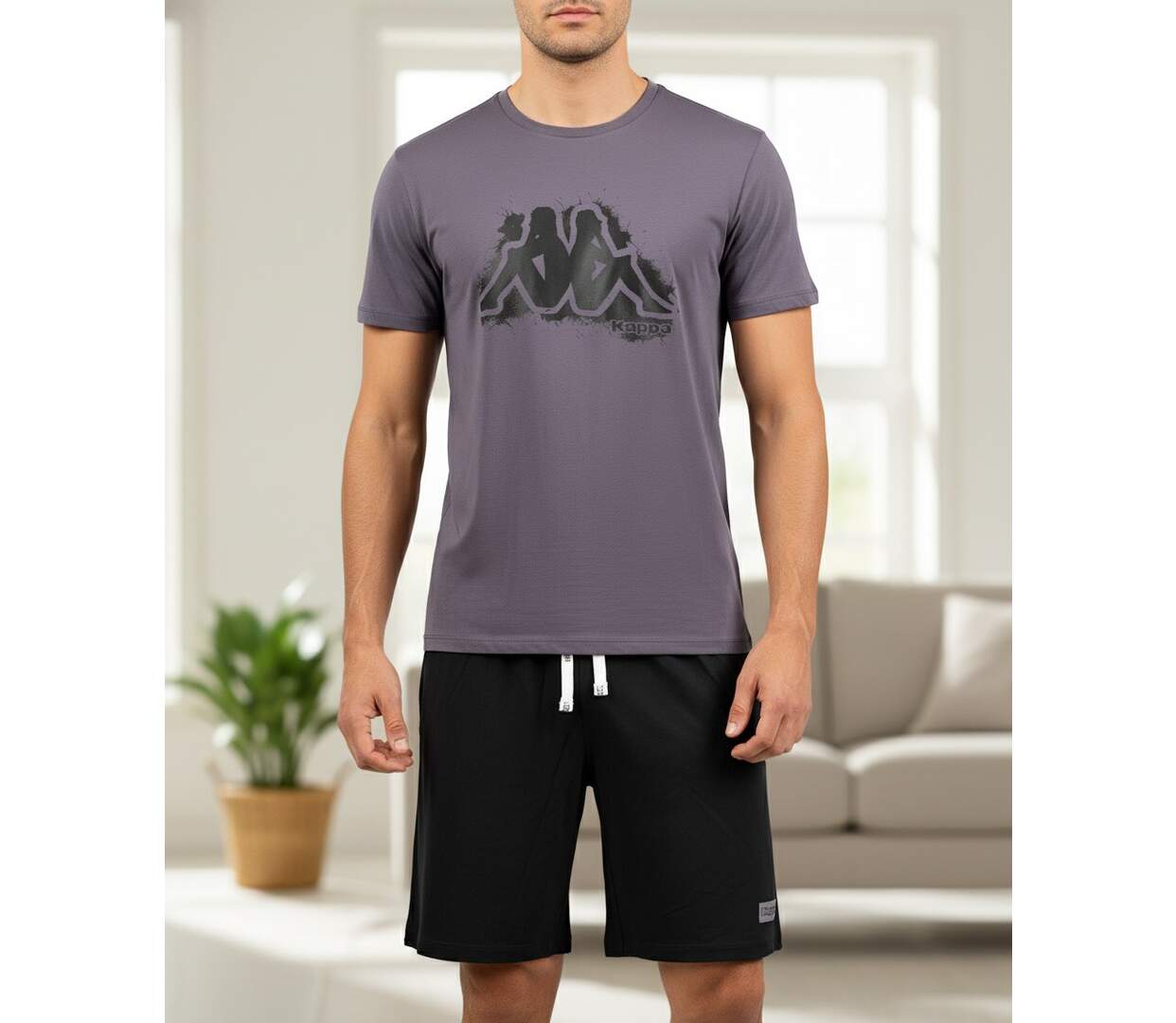 Kappa Pyjama Court Homme Coton-2