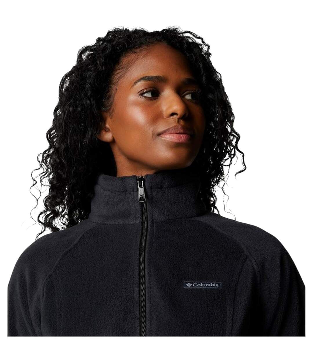 Womens/ladies Benton Full Zip Fleece Jacket Black Columbia-4