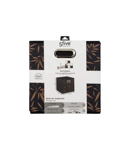 Boîte de Rangement Casual 31x31cm Noir