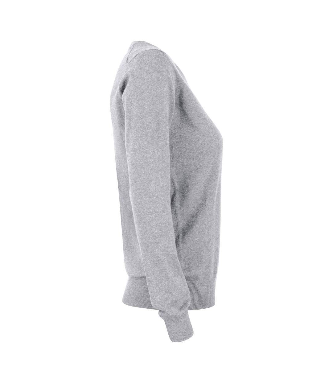 Womens/ladies oakville crew neck sweatshirt grey melange Cutter & Buck-4