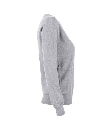 Womens/ladies oakville crew neck sweatshirt grey melange Cutter & Buck