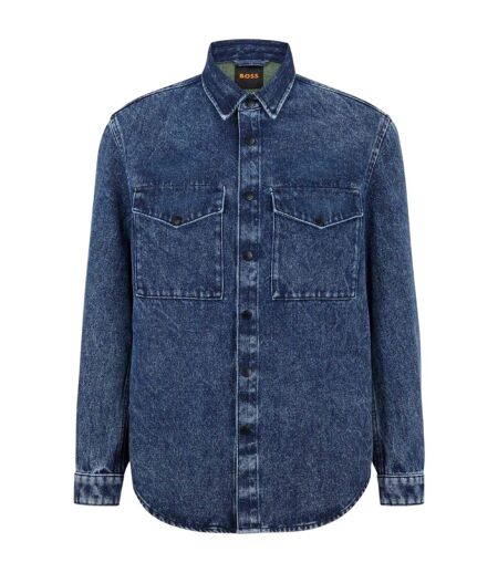 Veste En Jean Homme Bleu Marine Boss