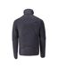Mens Customised Striped Fleece Jacket Dark Navy Mascot-2