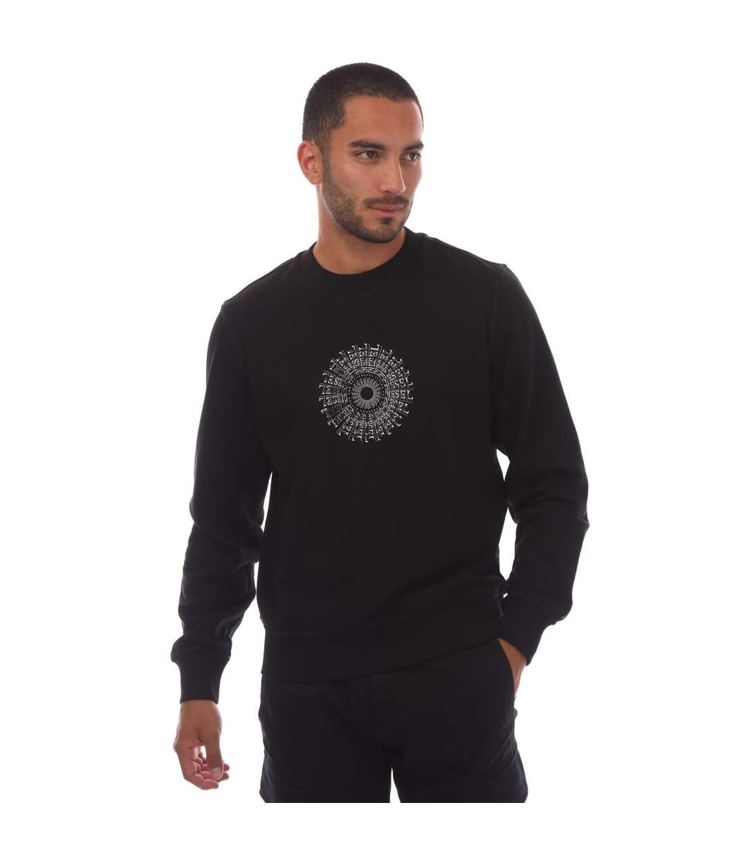 Sweat S-ginn-k41 Homme Noir Diesel-2