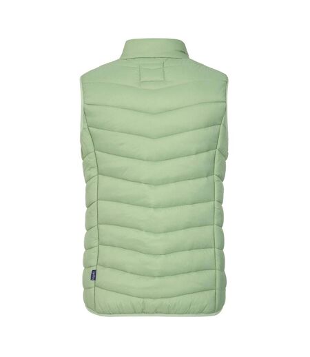 Womens/ladies Quilted Gilet Grass Green Lazy Jacks