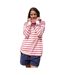Sweat Motif/style Rayé Femme Cerise Lazy Jacks-1