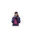 Ensemble Bonnet, Gants Et Écharpe Motif/style Contrasté Sage Femme Noir Bleu Rose Lazy Jacks-1