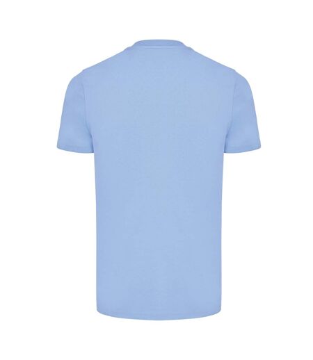 Unisex adult bryce recycled cotton t-shirt sky blue Iqoniq