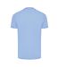 Unisex adult bryce recycled cotton t-shirt sky blue Iqoniq-2