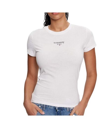 T-shirt Blanc Femme Tommy Hilfiger Essential - L