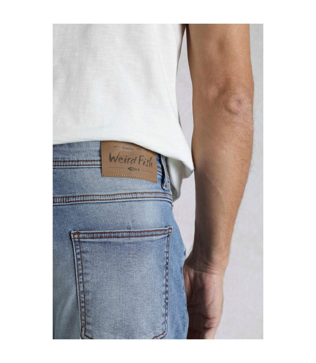 Jean Edward Homme Bleu Denim Weird Fish-4