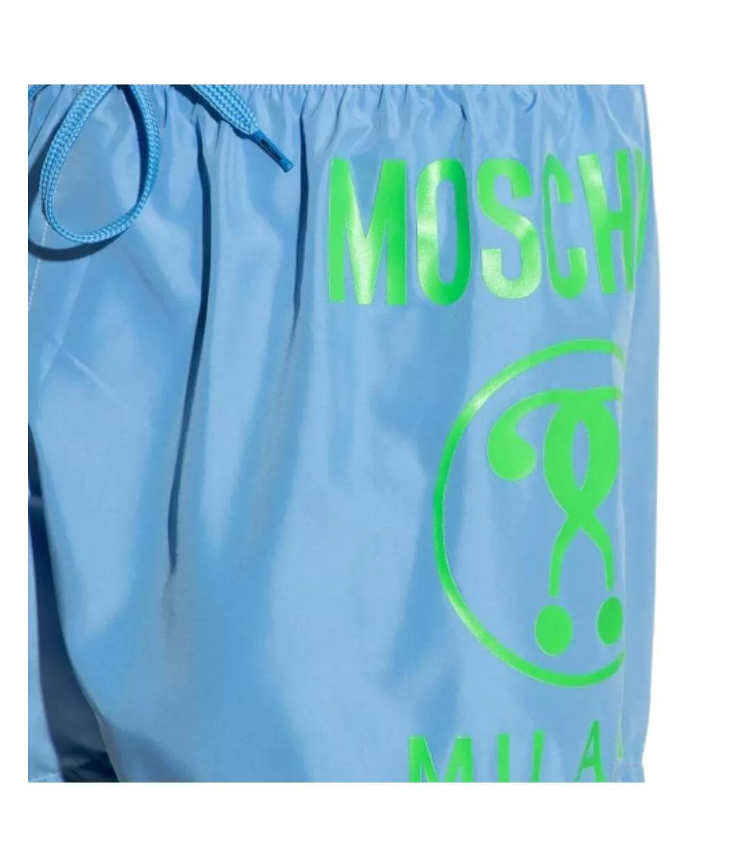 Short De Bain Motif Logo Homme Bleu Clair Moschino-2
