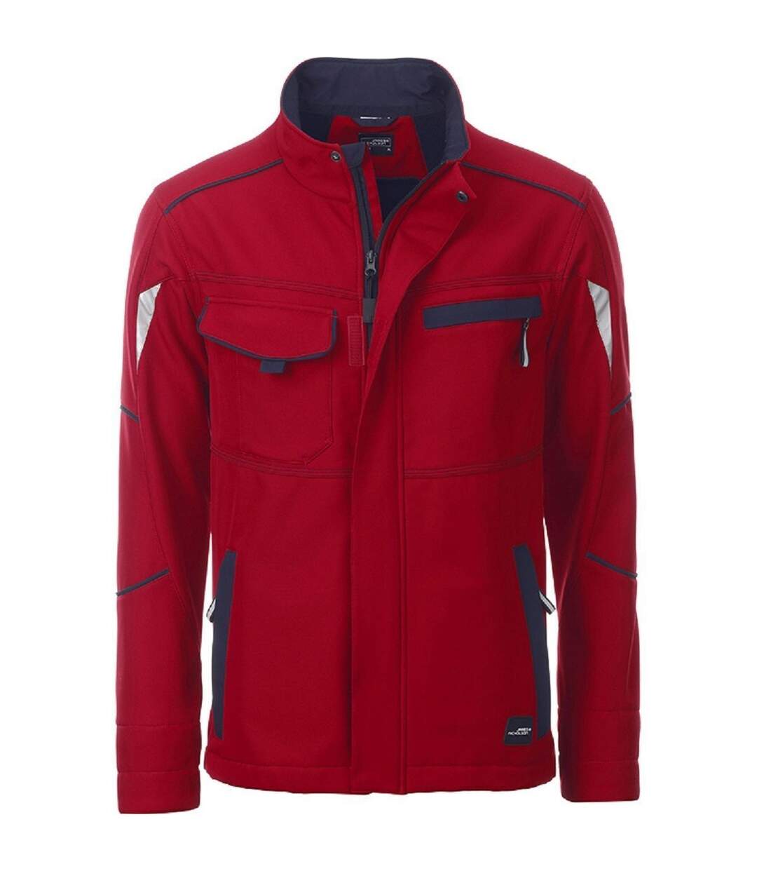 Veste de travail softshell unisexe - JN851 - rouge-1