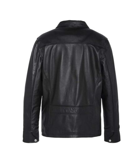 Veste en cuir noire homme schott lc9521d