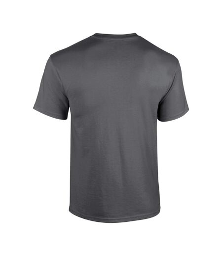 T-shirt Manches Courtes Heavy Cotton Adulte Gris Foncé Chiné Gildan