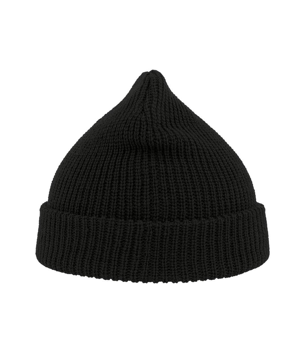 Woolly Wool Blend Beanie Black Atlantis-3
