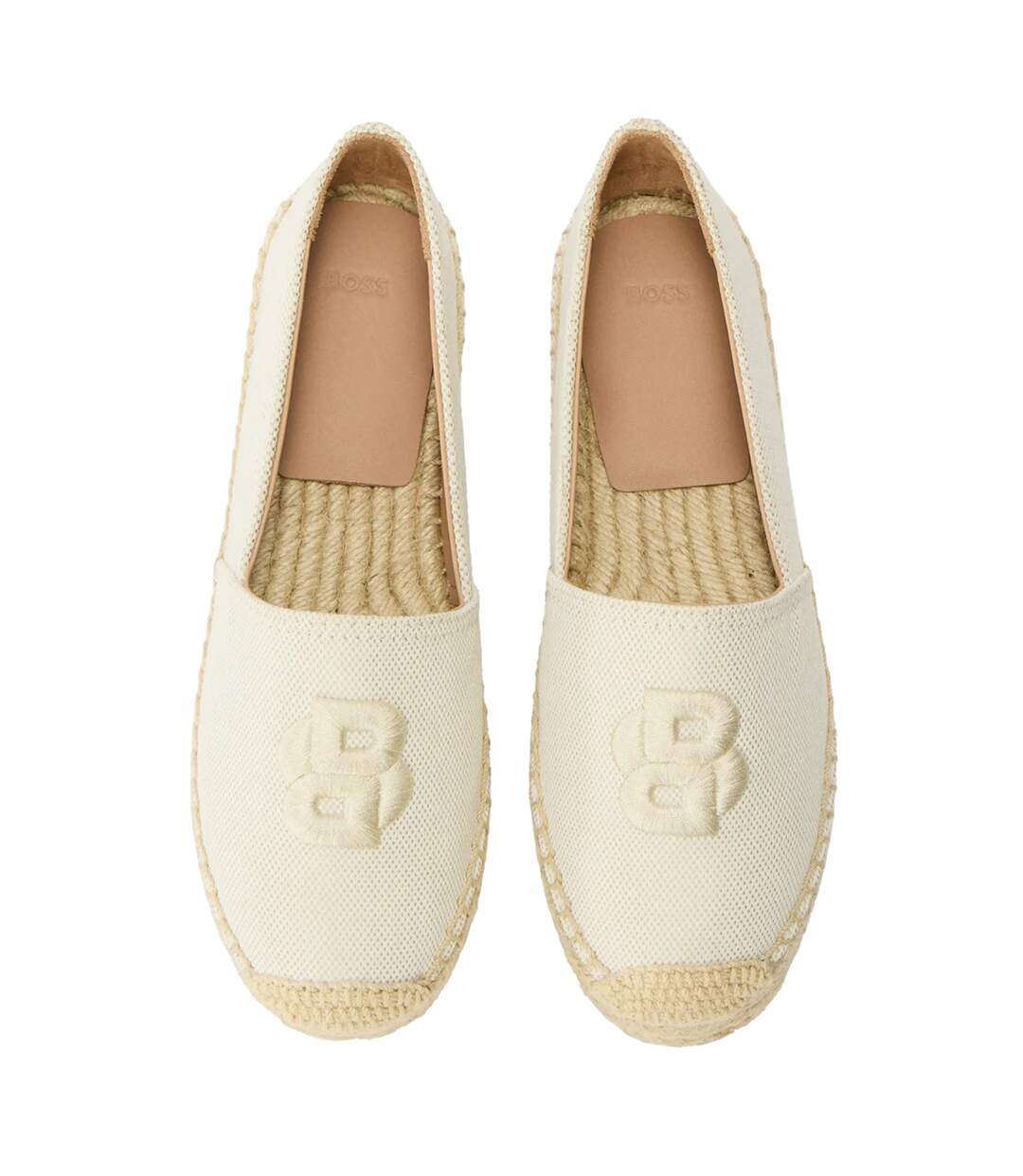 Espadrilles Femme Beige Clair Boss-4