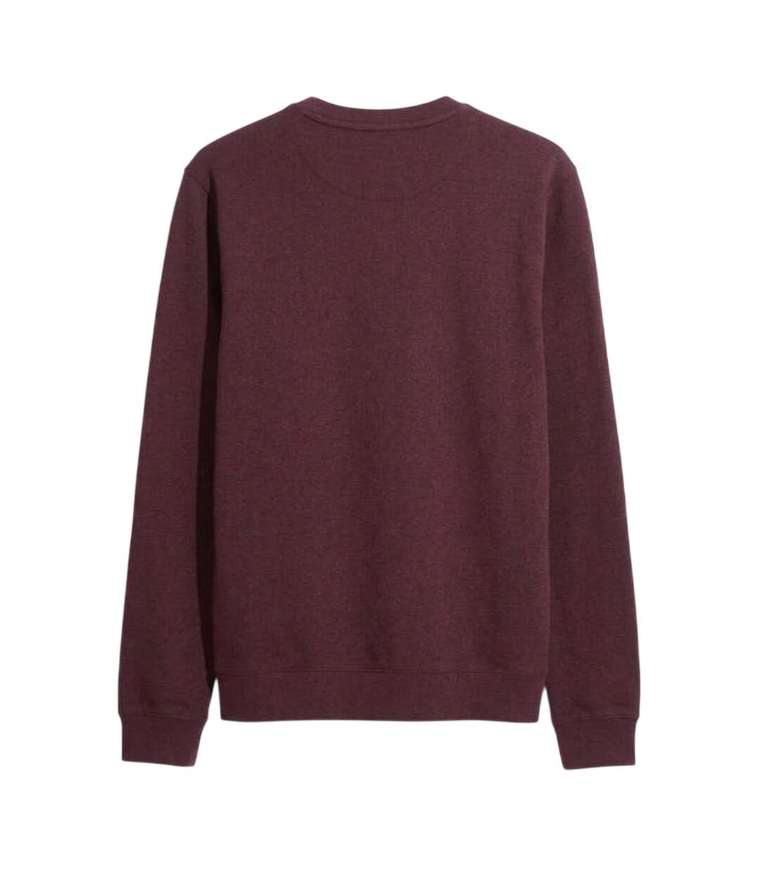 Mens Organic Cotton Crew Neck Sweatshirt Red Farah-2
