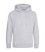 Mens Just Hoods Heather Organic Hoodie Heather Grey Awdis-1