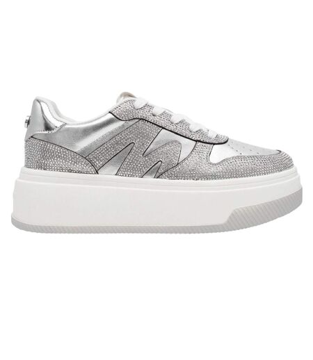Baskets Dynamo Femme Argenté Steve Madden