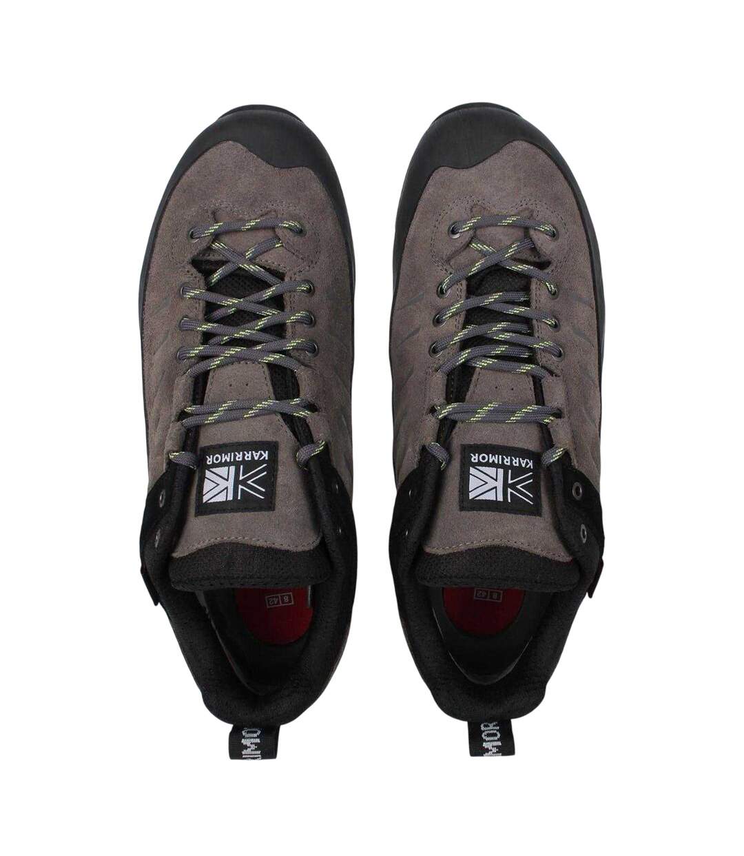 Chaussures De Marche Hot Route Homme Anthracite Citron Vert Karrimor-4
