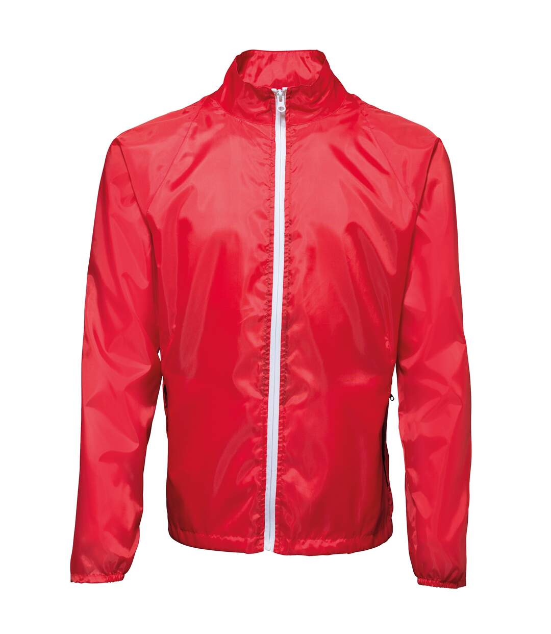 2786 - Veste de pluie légère - Homme (Rouge/Blanc) - UTRW2501