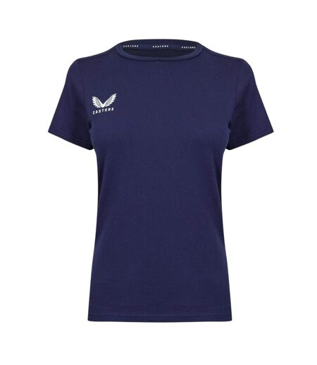 T-shirt Motif/style Logo Femme Bleu Violacé Castore