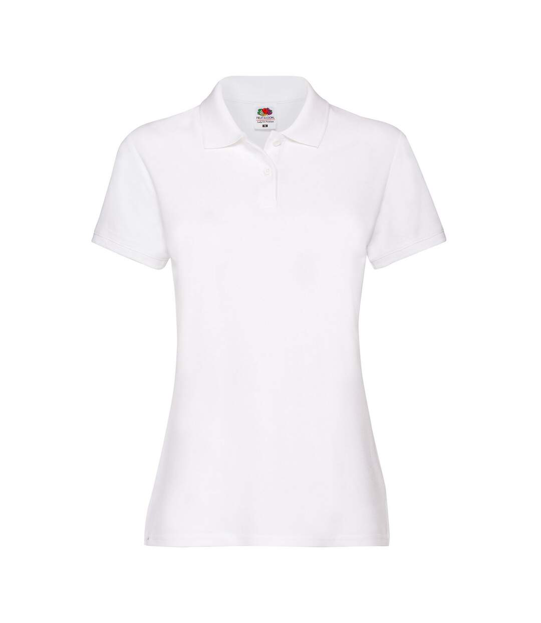 Unisex Adult Premium 170 Polo Shirt White Fruit Of The Loom-1