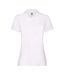 Unisex Adult Premium 170 Polo Shirt White Fruit Of The Loom-1