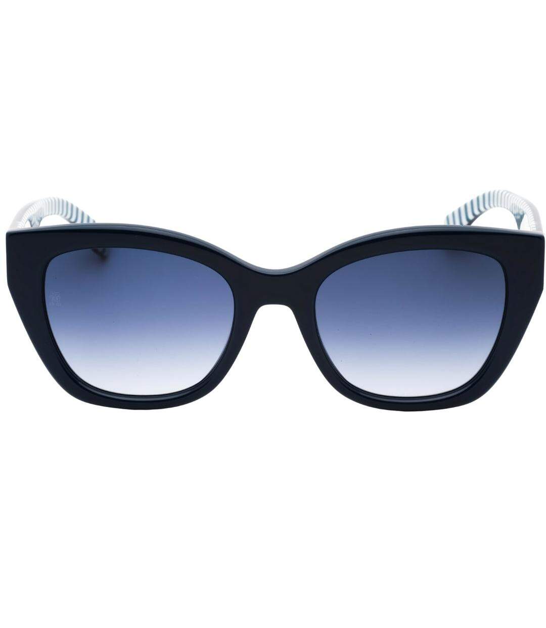 Womens/ladies Stripe Sunglasses One Size Dark Blue Tommy Hilfiger-1