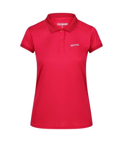 Polo manches courtes remex femme rose fluo uni Regatta