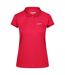 Polo manches courtes remex femme rose fluo uni Regatta